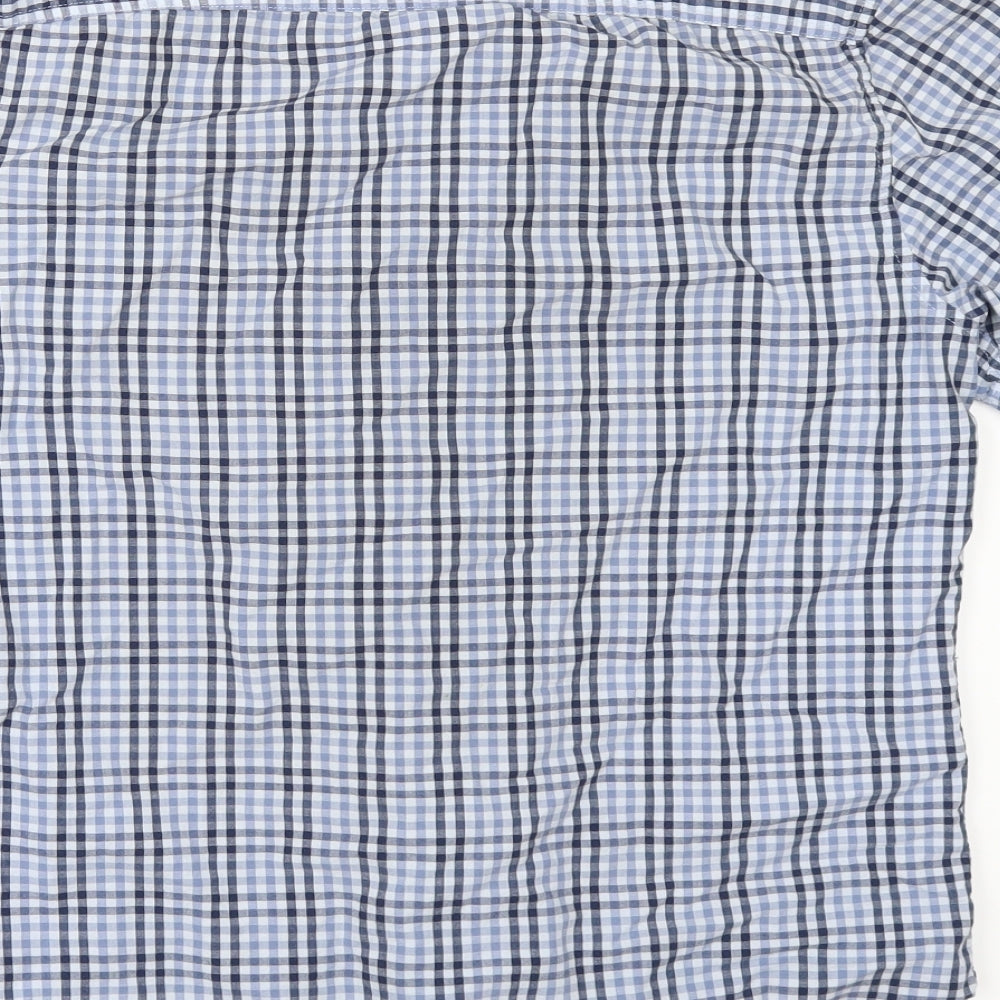 ASOS Mens Blue Check   Button-Up Size S