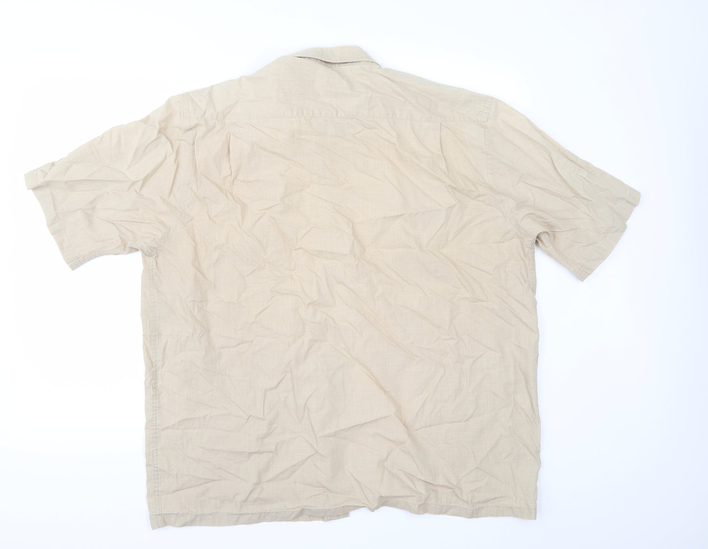 George Mens Beige    Button-Up Size L