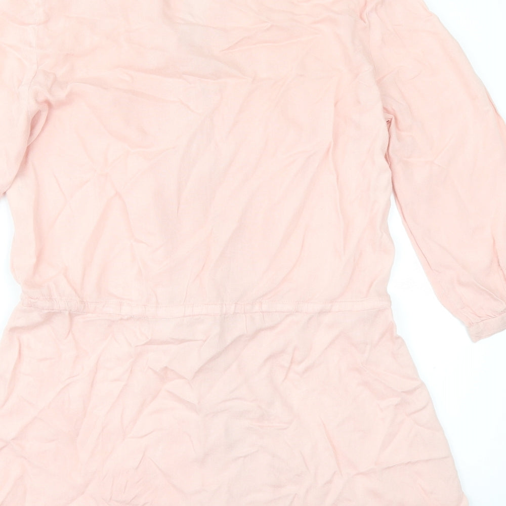 Etam Womens Pink   Tunic Button-Up Size 10