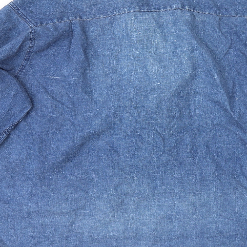 Gap Mens Blue    Button-Up Size L
