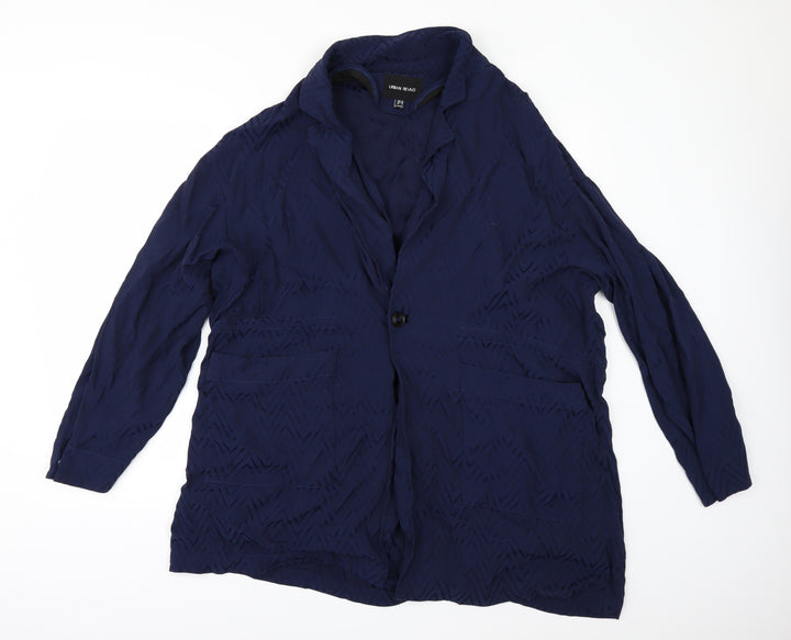 Urban Revivo Womens Blue Jacket Size 40