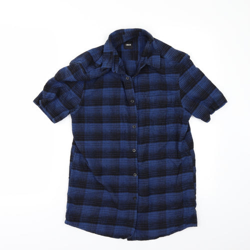 ASOS Mens Blue Check   Button-Up Size S