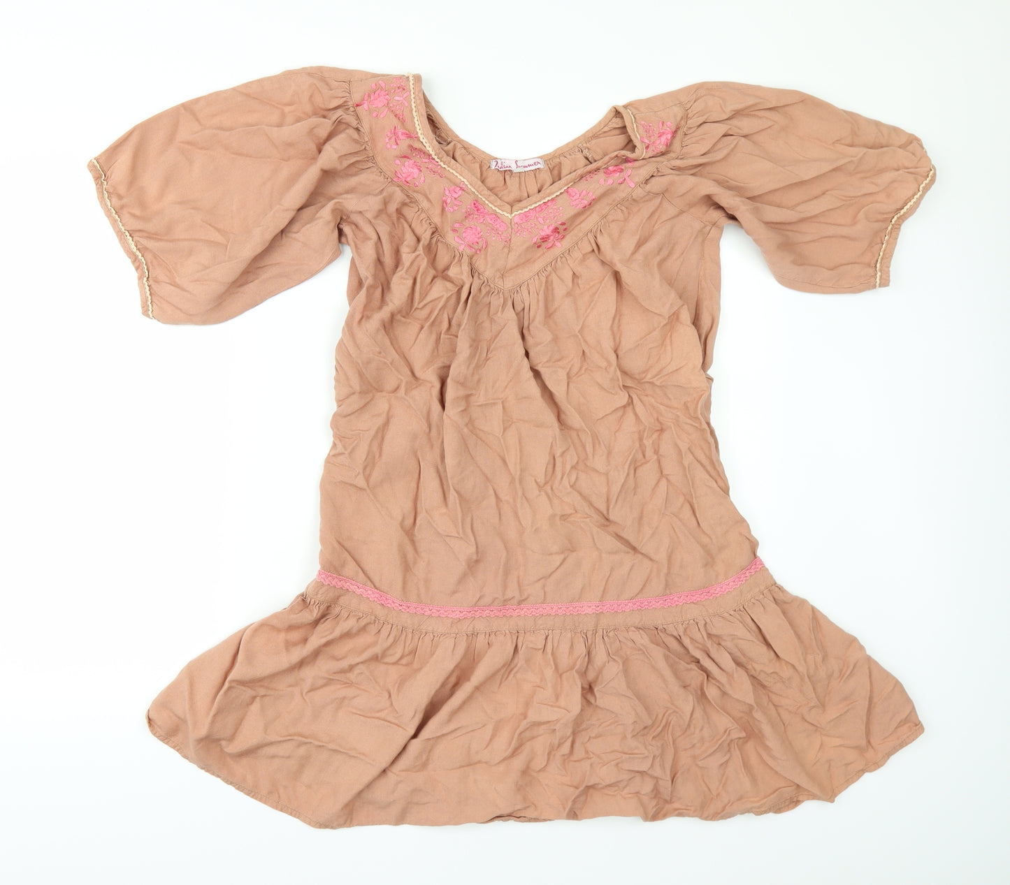 INDIAN SUMMER Womens Pink   Tunic Blouse Size M