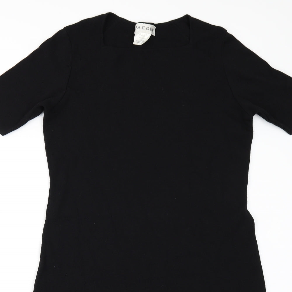 Jaeger Womens Black   Jumper Dress  Size L