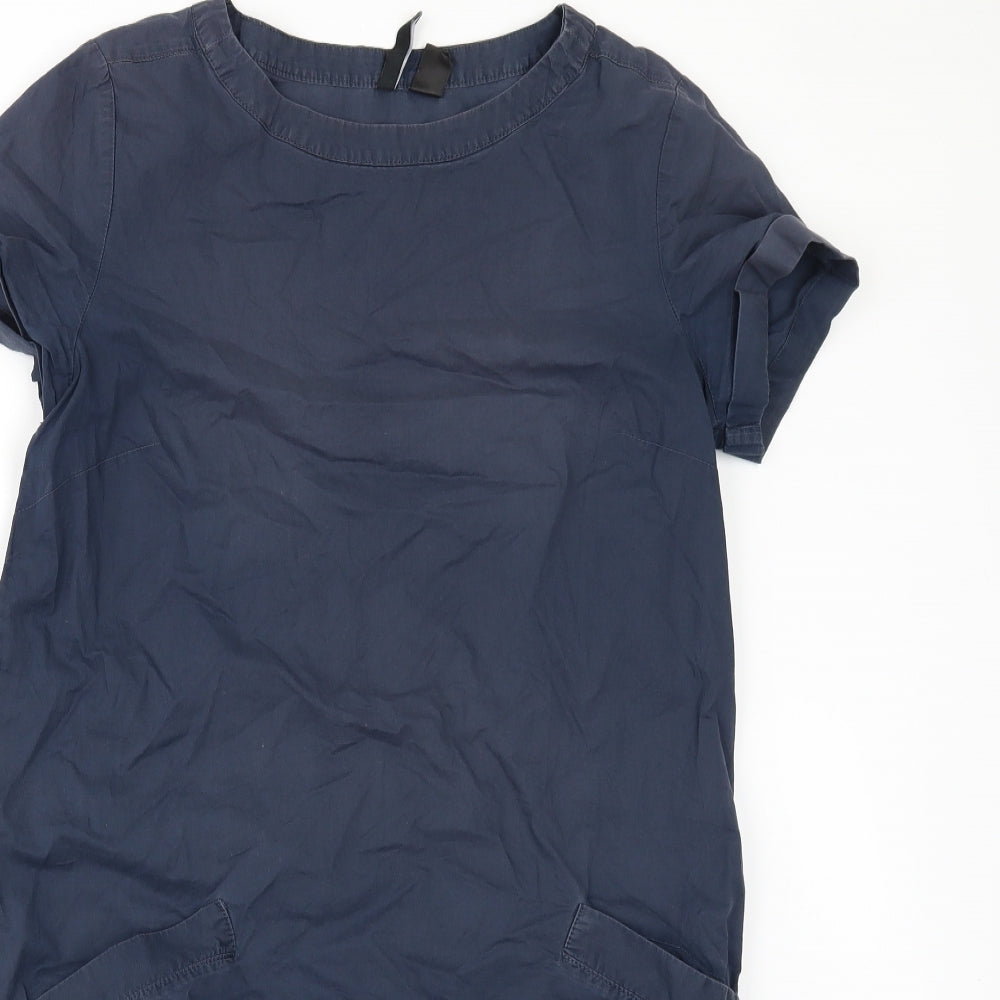 Mango Womens Blue   Shirt Dress  Size M
