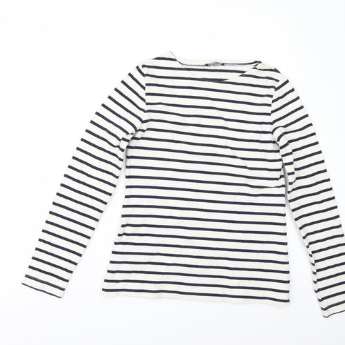 Petit Bateau Girls White Animal Print  Basic T-Shirt Size 16 Years