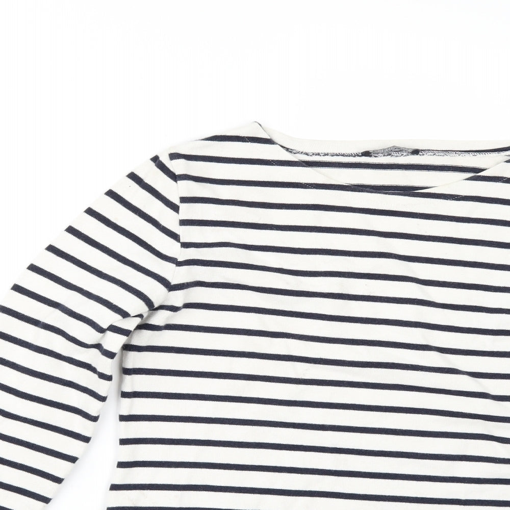 Petit Bateau Girls White Animal Print  Basic T-Shirt Size 16 Years