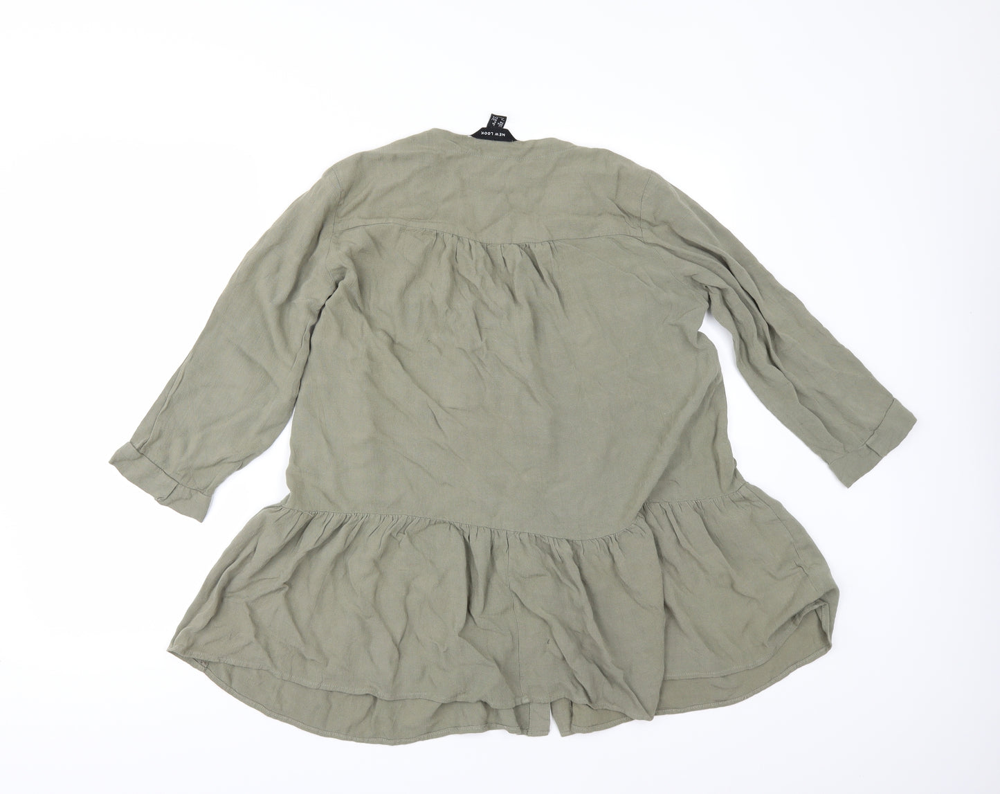 New Look Womens Green   Tunic Button-Up Size 8