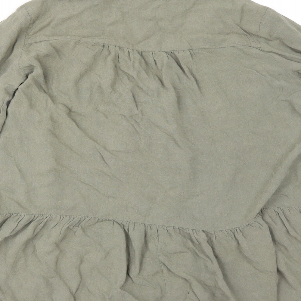 New Look Womens Green   Tunic Button-Up Size 8
