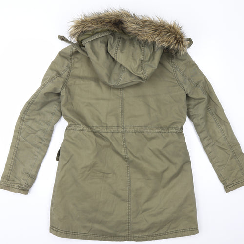 New Look Womens Green   Parka Jacket Size 10