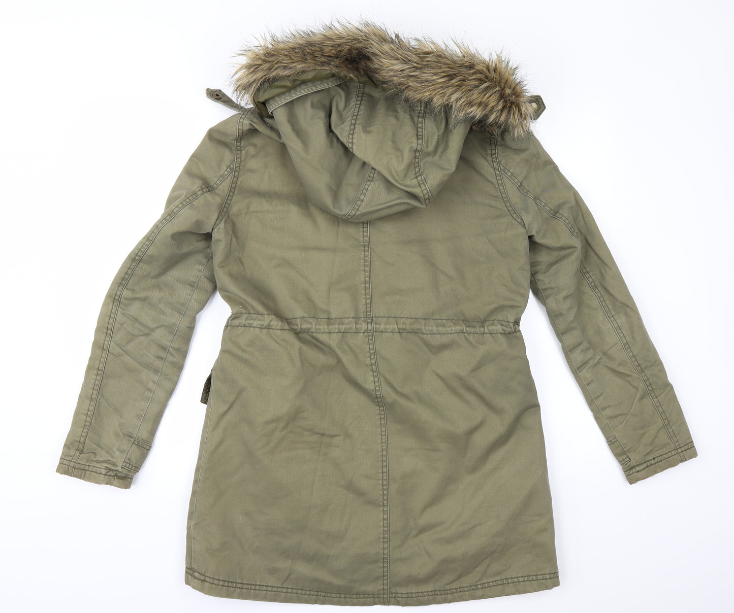 New Look Womens Green   Parka Jacket Size 10