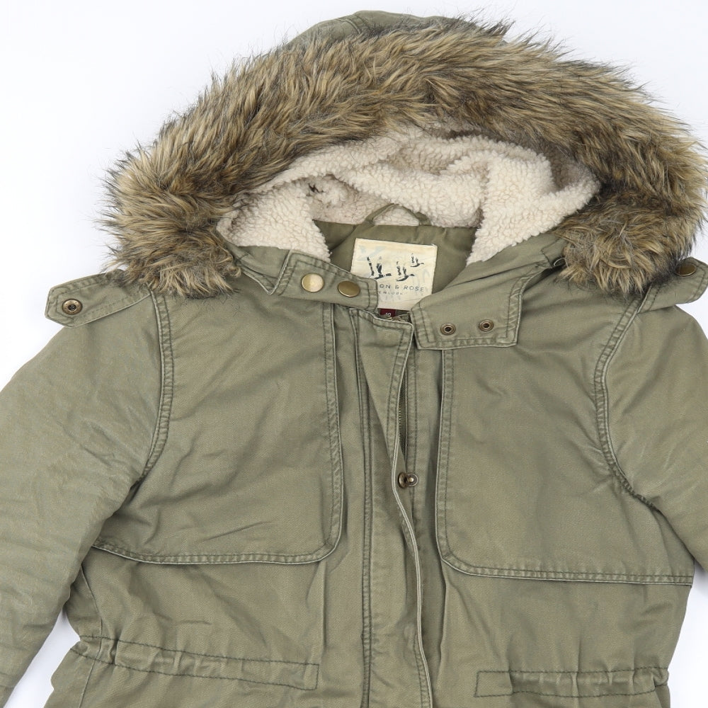 New Look Womens Green   Parka Jacket Size 10