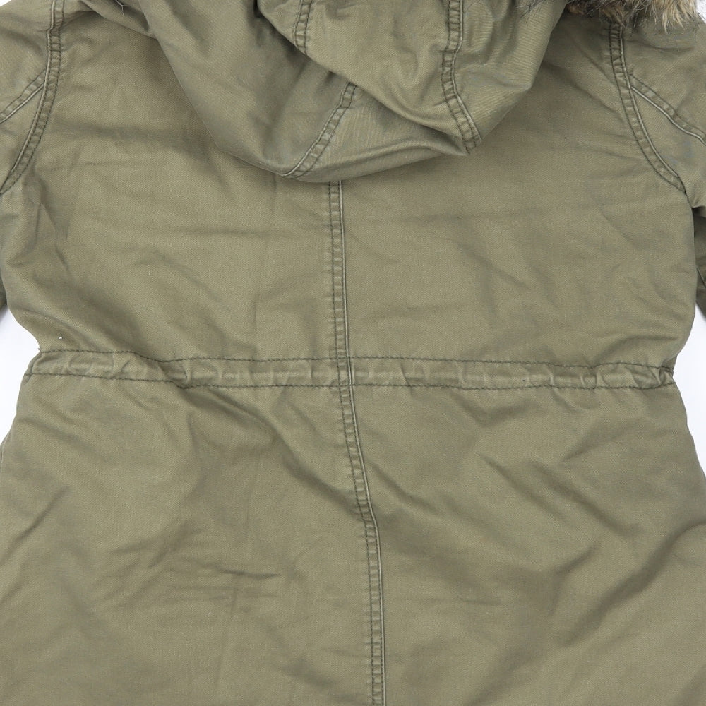 New Look Womens Green   Parka Jacket Size 10