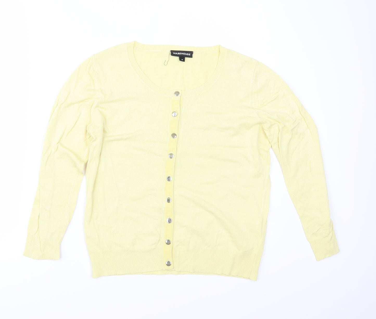 Warehouse Womens Yellow   Cardigan Jumper Size M