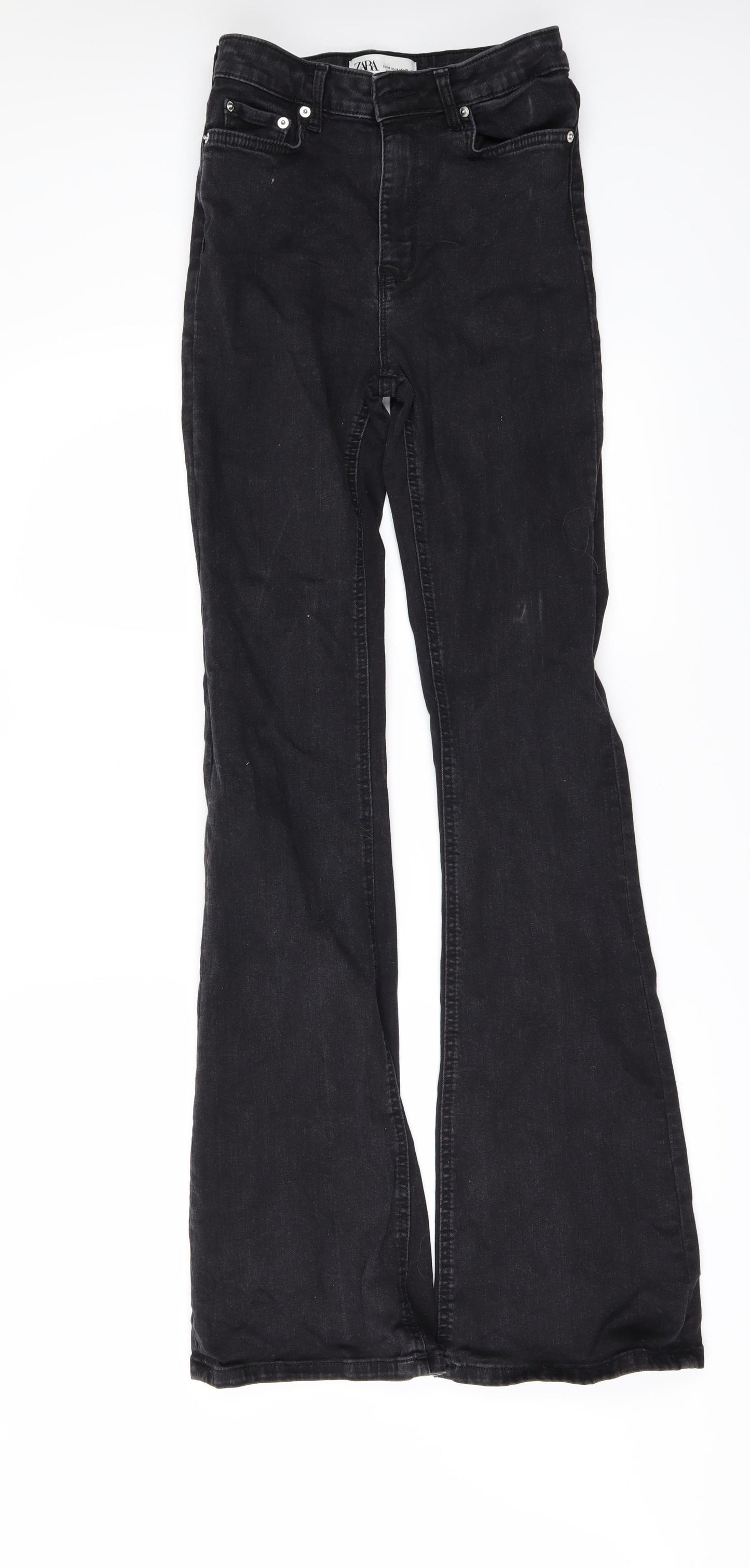 Zara Womens Black   Flared Jeans Size 8 L34 in
