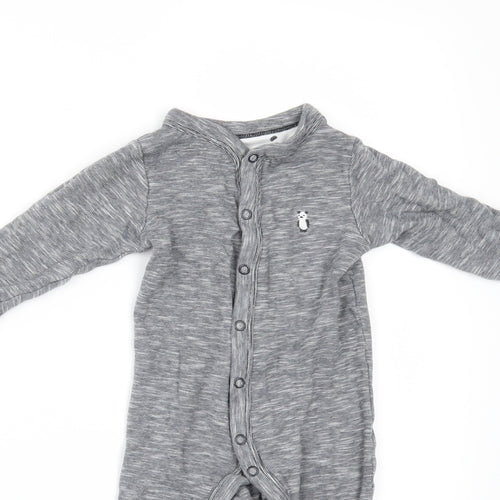Marks and Spencer Boys Grey   Babygrow One-Piece Size 6-9 Months