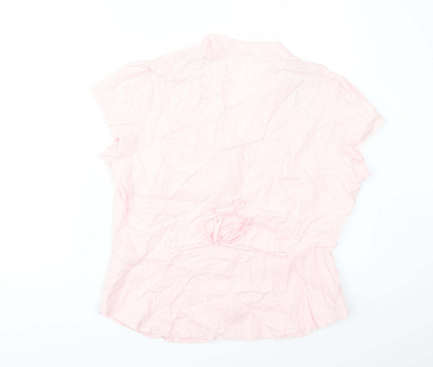 Marks and Spencer Womens Pink   Tunic Button-Up Size 16