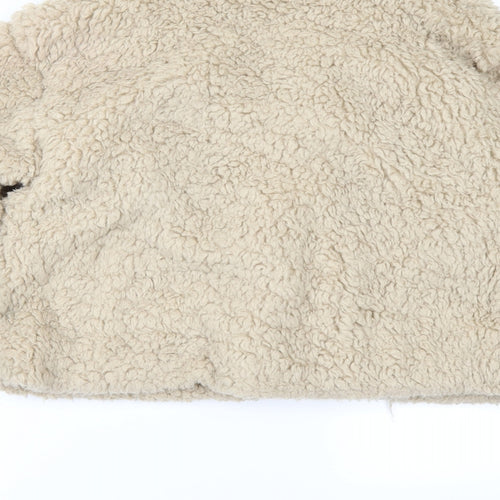 Rising Womens Beige  Fleece Jacket  Size M
