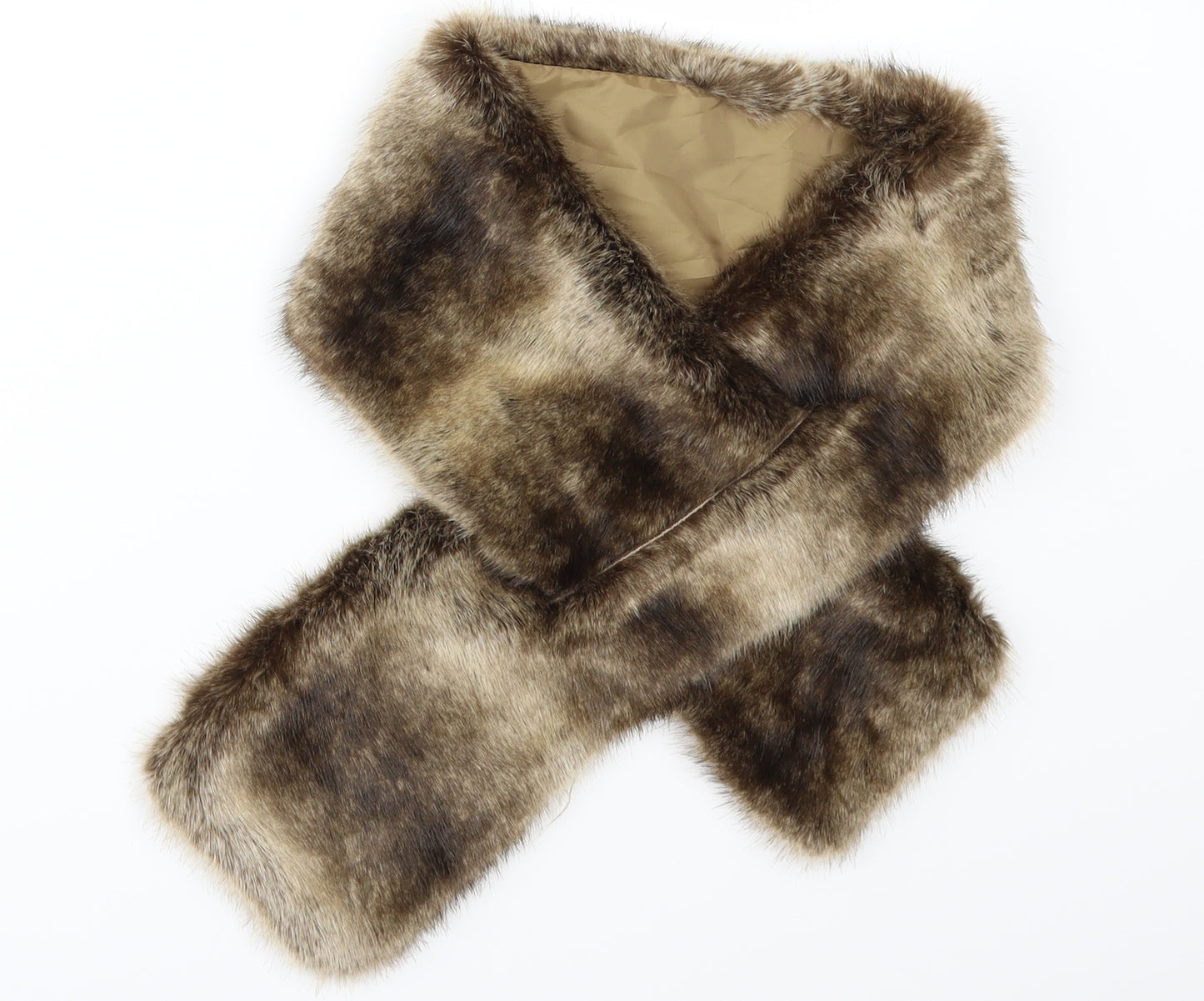 Avenue Womens Brown    Scarf   - fur Collar