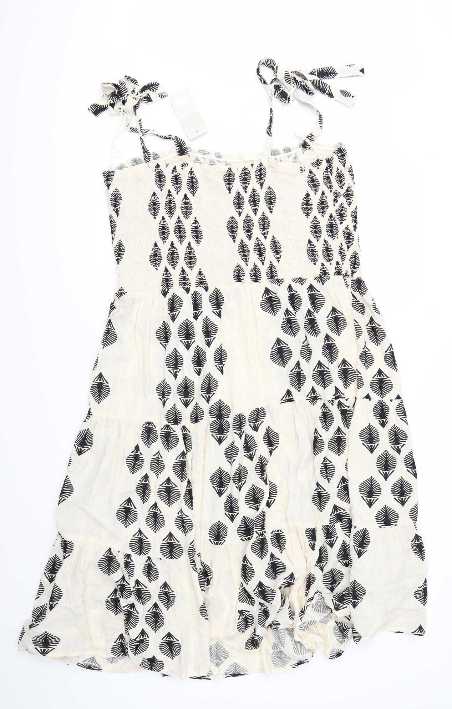 F&F Womens Ivory Floral  A-Line  Size 22