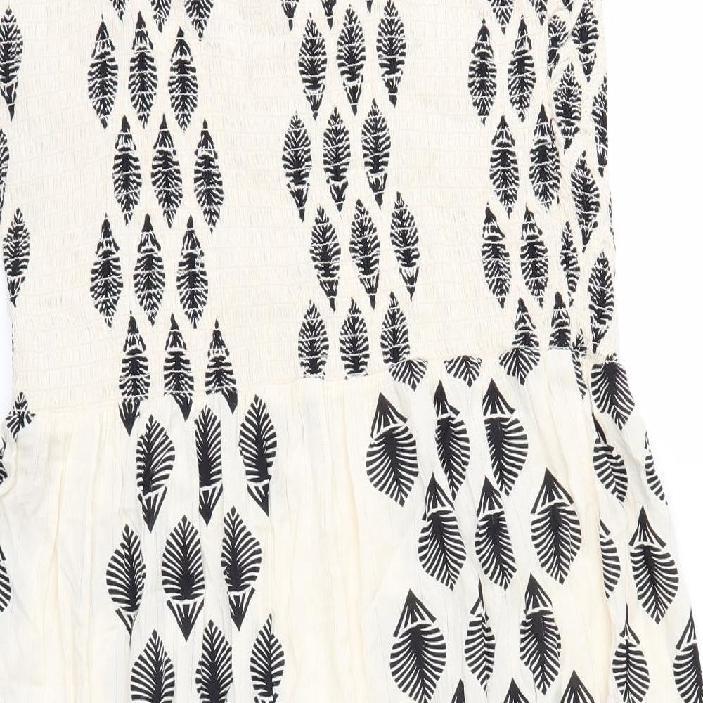F&F Womens Ivory Floral  A-Line  Size 22