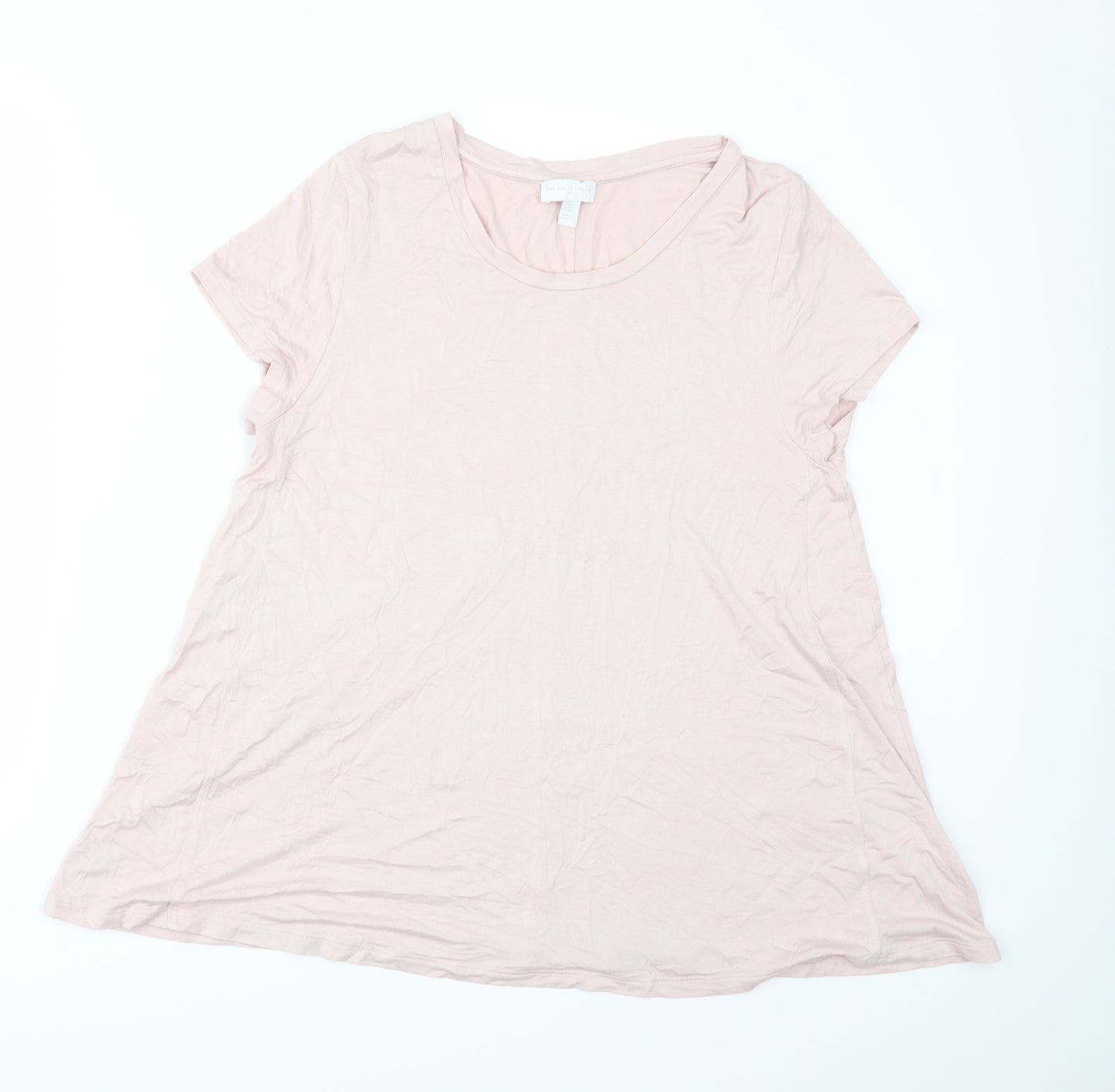 The White Company Womens Pink   Basic T-Shirt Size L