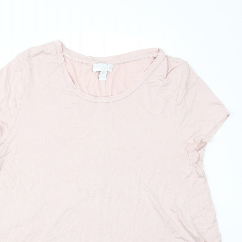 The White Company Womens Pink   Basic T-Shirt Size L