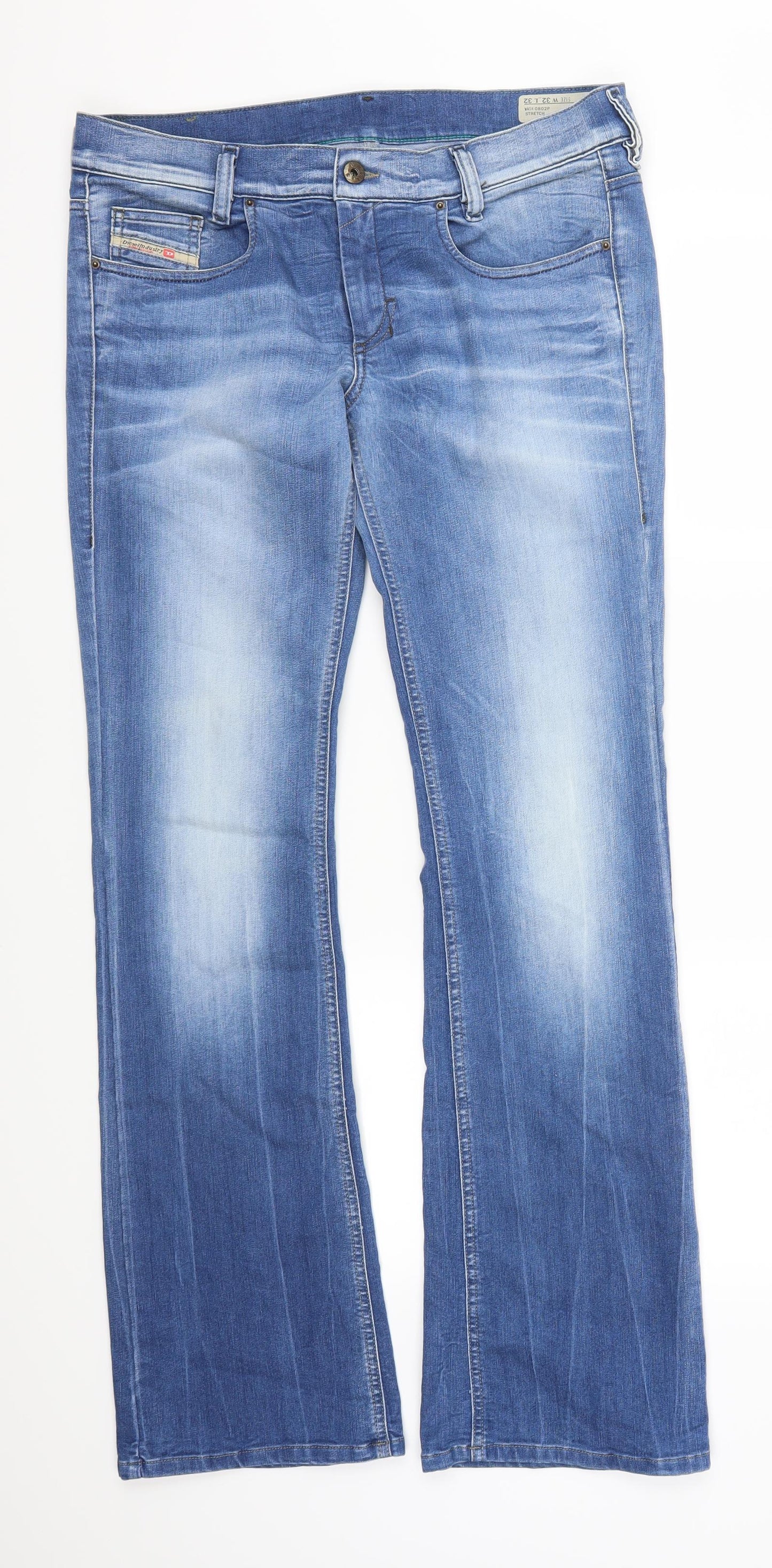Diesel Womens Blue  Denim Bootcut Jeans Size 32 in L32 in