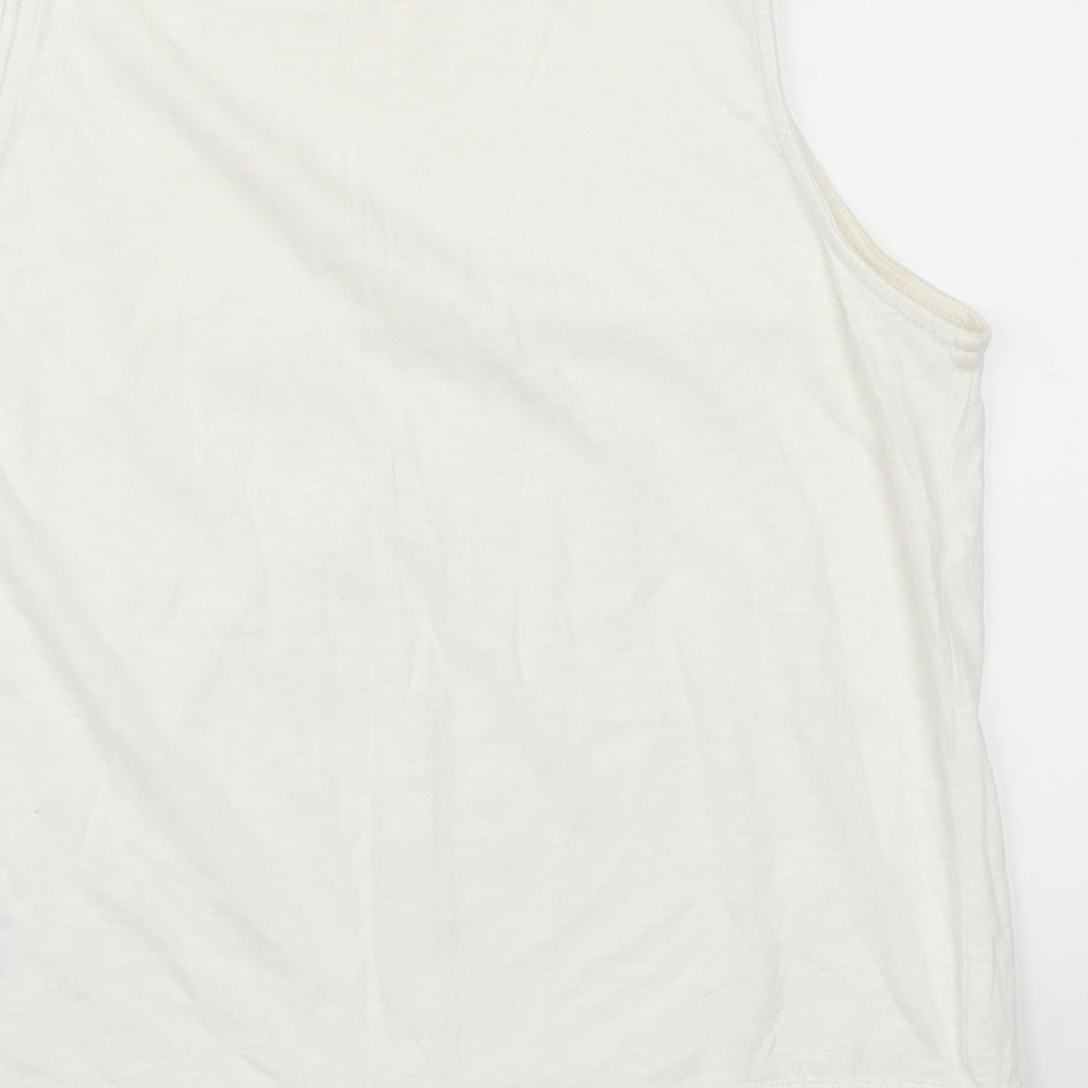 New Look Womens White   Basic Tank Size 8