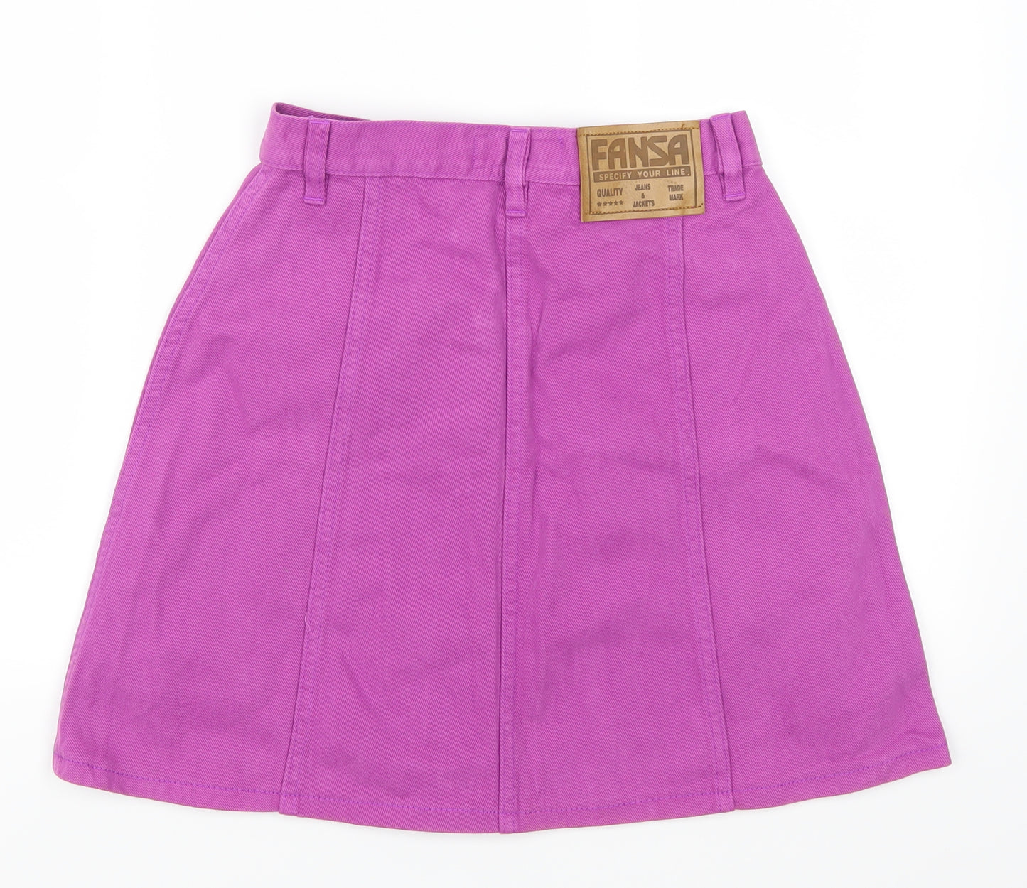 Fansa Womens Pink  Denim Mini Skirt Size 10