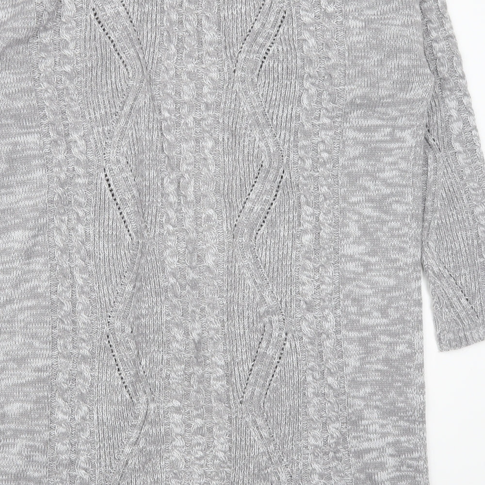 Papaya Womens Grey   Cardigan Jumper Size L
