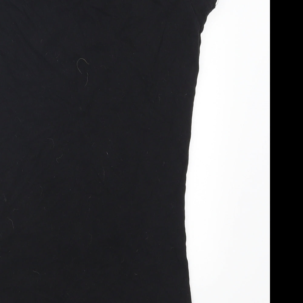 Denim Co Womens Black   Basic T-Shirt Size 8  - Minnie Mouse