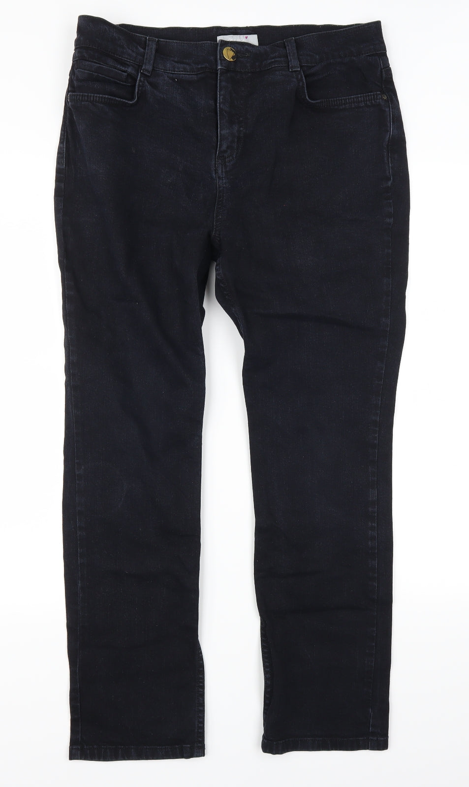 Per Una Womens Blue  Denim Straight Jeans Size 14 L26 in
