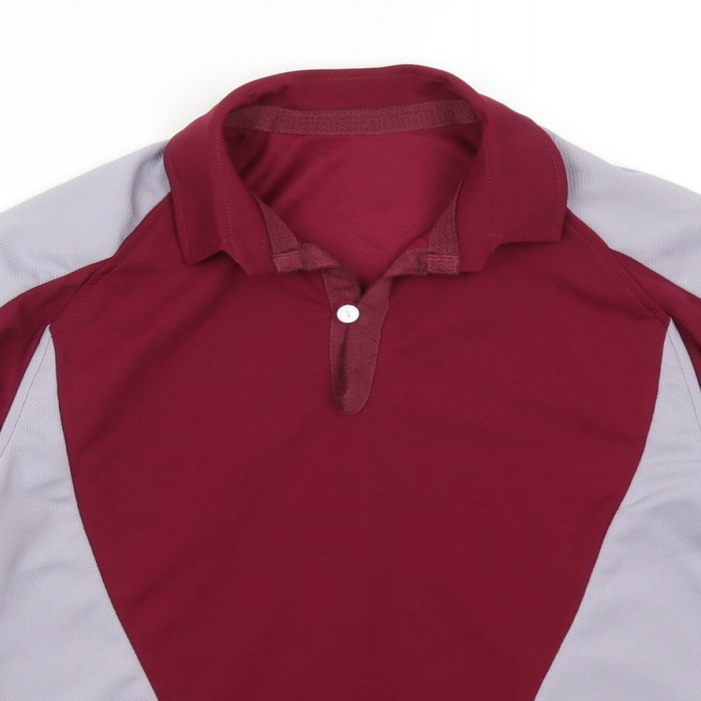 Halbro Mens Red   Pullover Sweatshirt Size S  - Grey