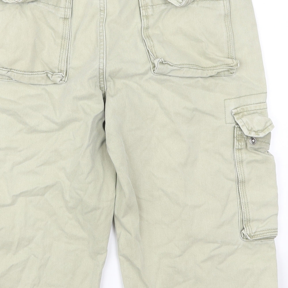 Wolf & York Mens Green   Cargo Shorts Size S
