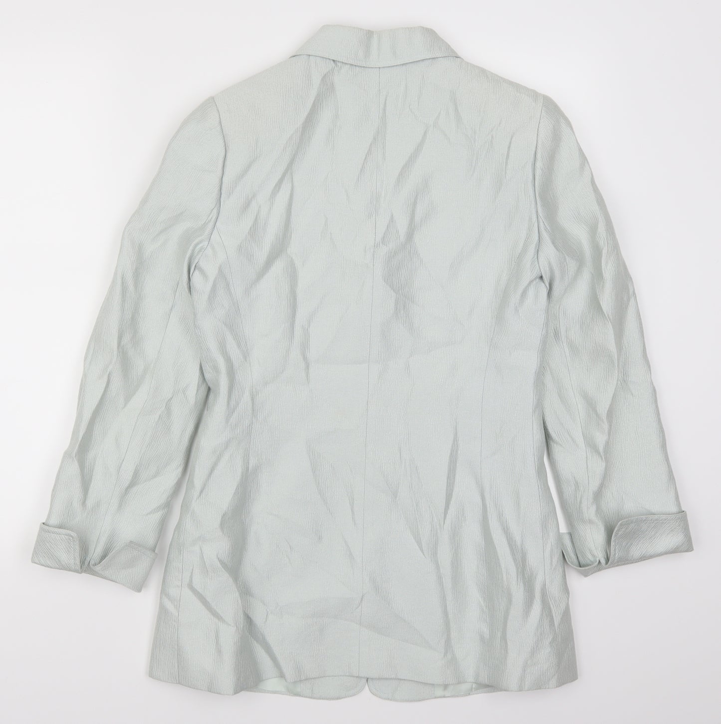 Caroline Charles Womens Green  Rayon Jacket Suit Jacket Size 12