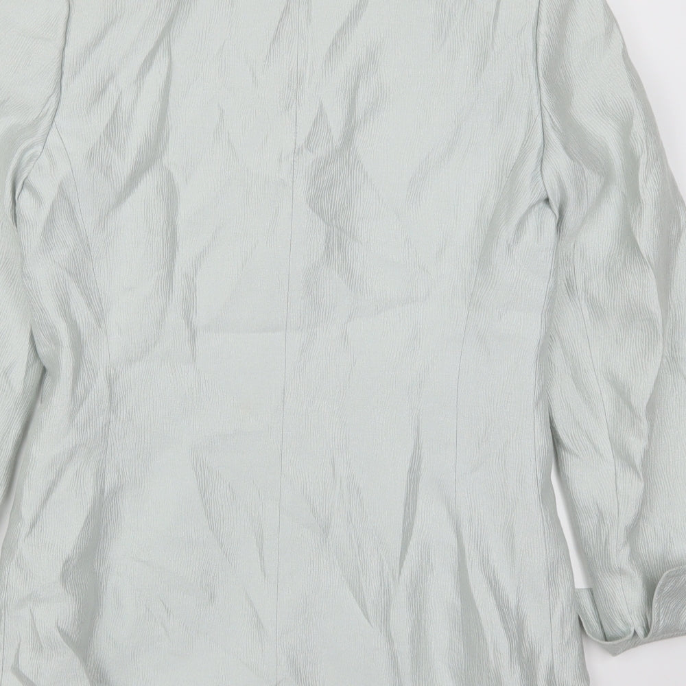 Caroline Charles Womens Green  Rayon Jacket Suit Jacket Size 12