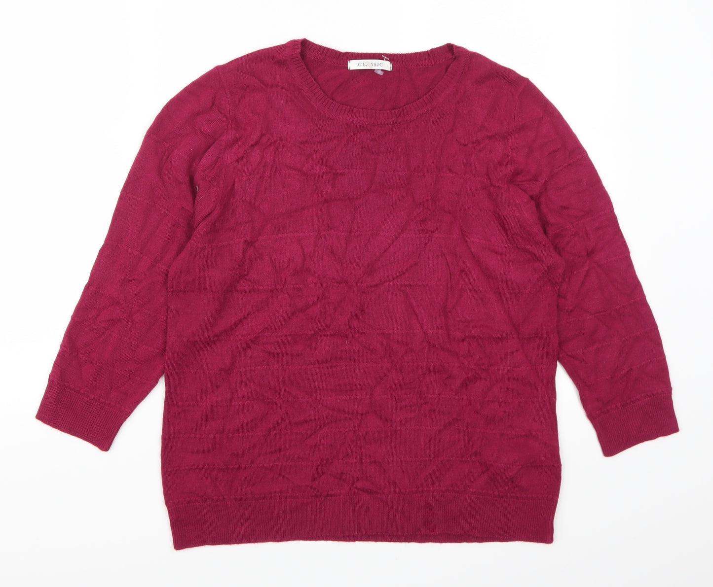 Marks and Spencer Womens Pink   Pullover Jumper Size 14