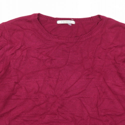 Marks and Spencer Womens Pink   Pullover Jumper Size 14