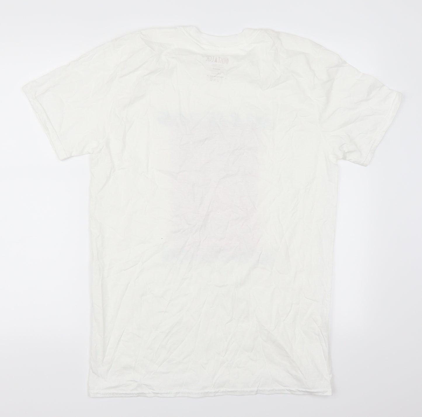 Nostalgic Mens White    T-Shirt Size M  - No Bad Days