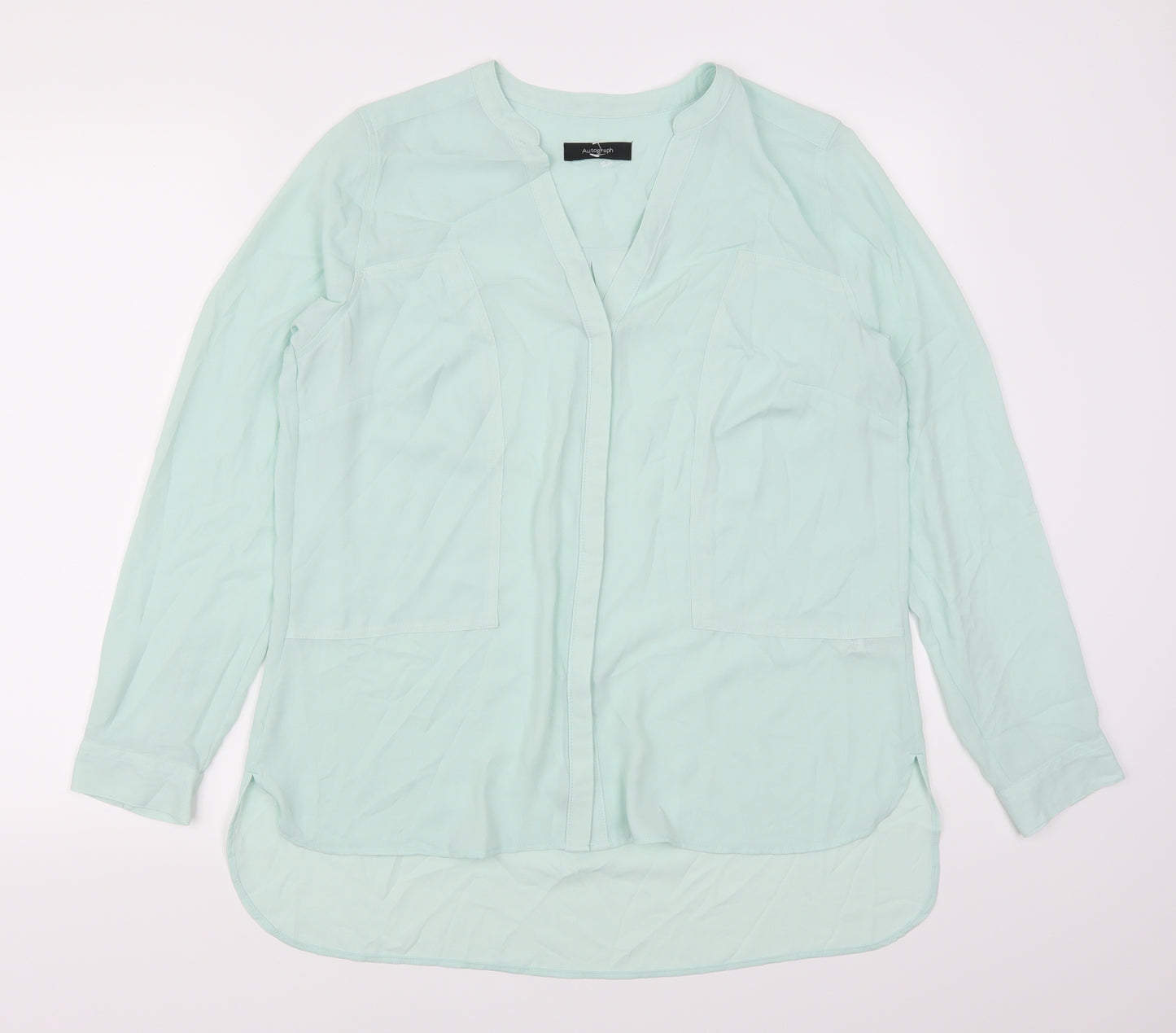 Marks and Spencer Womens Green   Basic Blouse Size 14