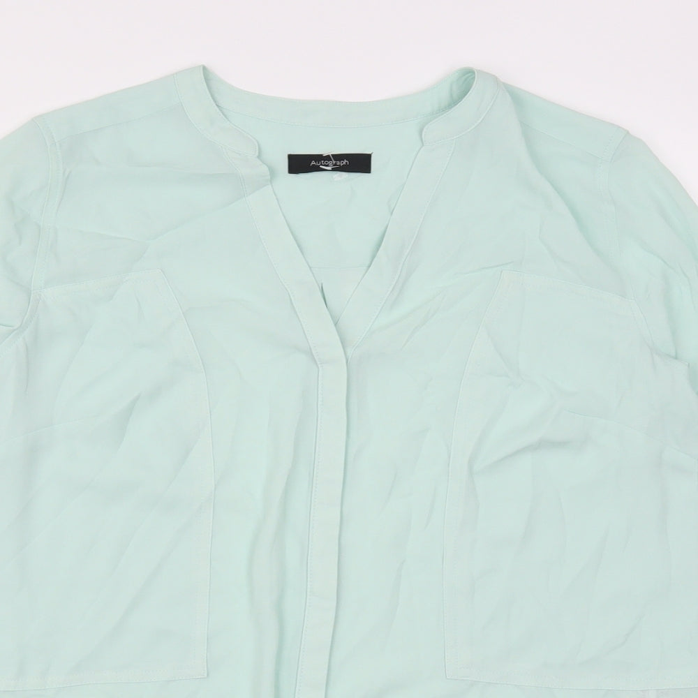Marks and Spencer Womens Green   Basic Blouse Size 14