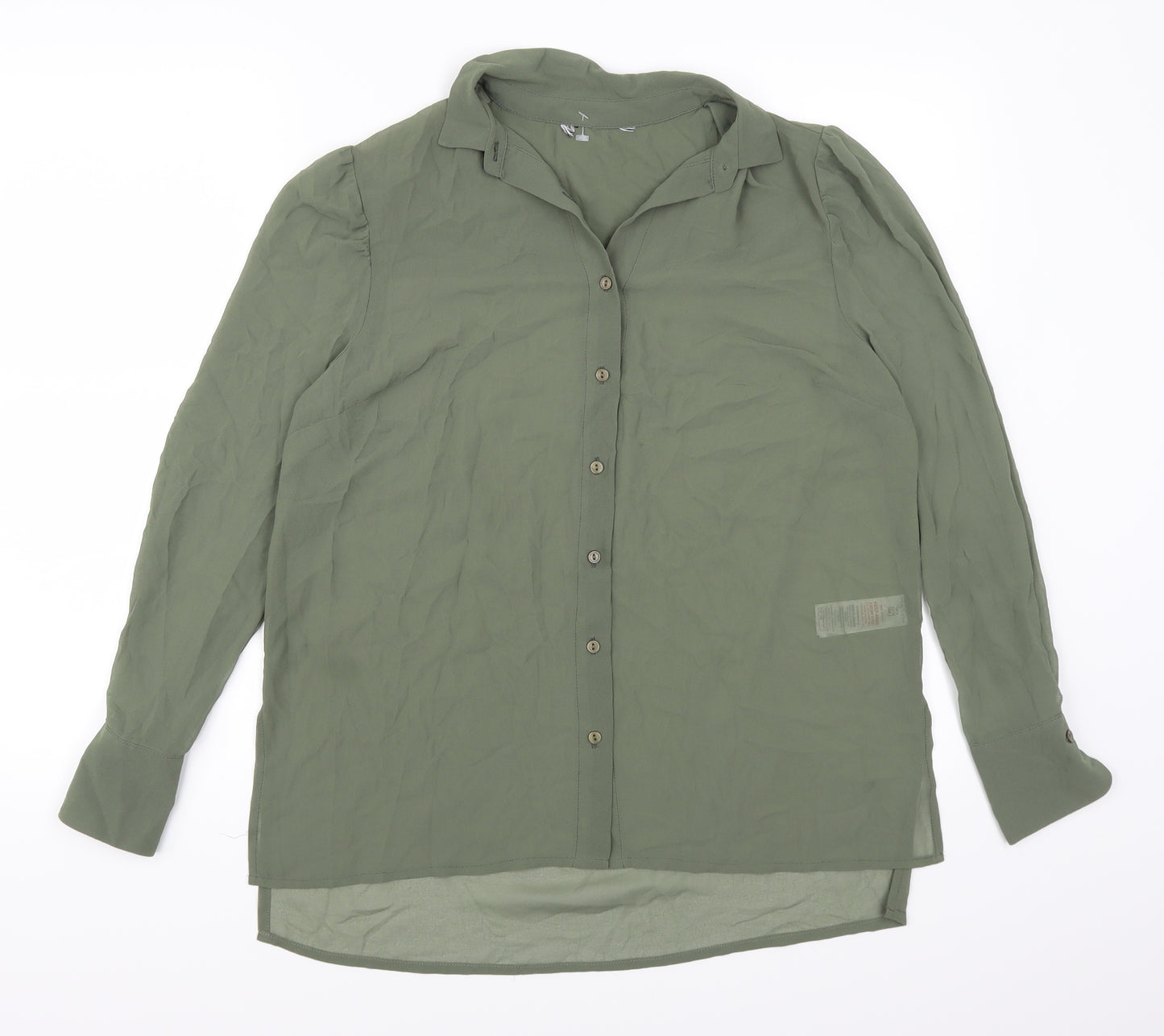 New Look Womens Green   Basic Button-Up Size 6