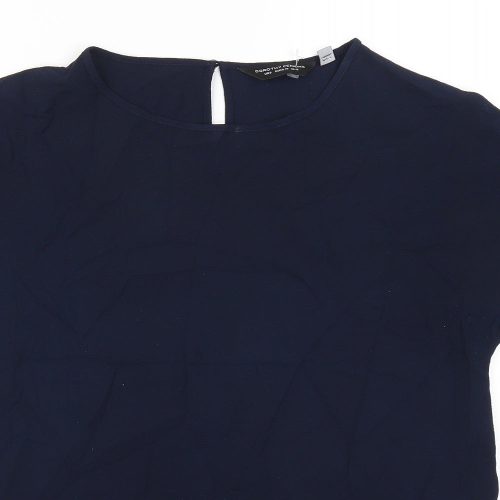 Dorothy Perkins Womens Blue   Basic T-Shirt Size 12