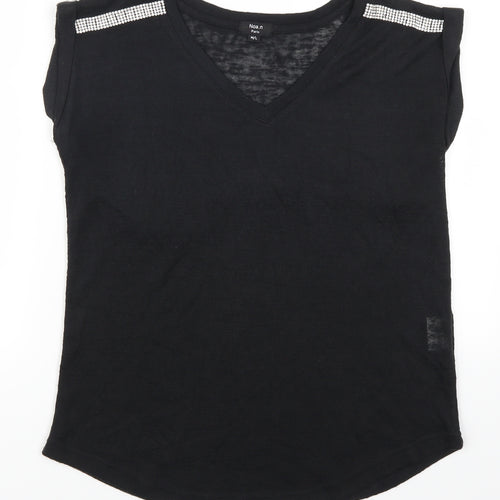 Noa.n Paris Womens Black   Basic T-Shirt Size M