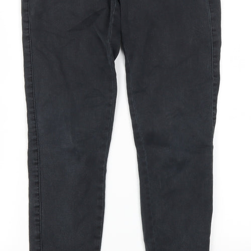 Mango Womens Grey  Denim Straight Jeans Size 6 L29 in