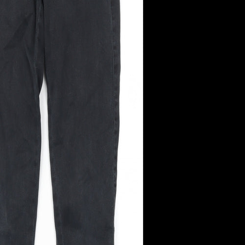 Mango Womens Grey  Denim Straight Jeans Size 6 L29 in