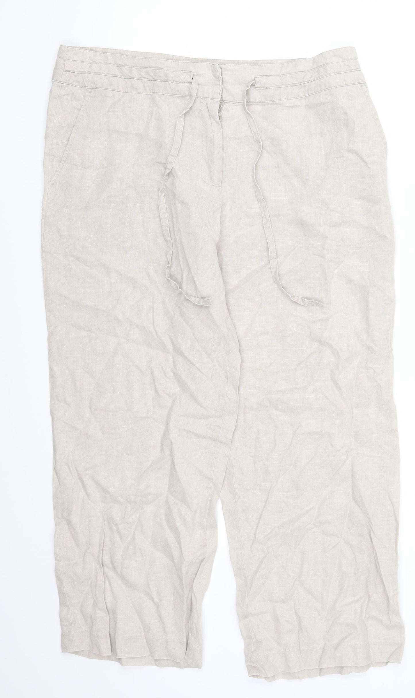 TU Womens Grey   Trousers  Size 14 L26 in