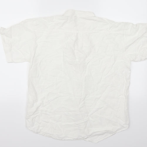 And Made Collection Mens White    Button-Up Size S