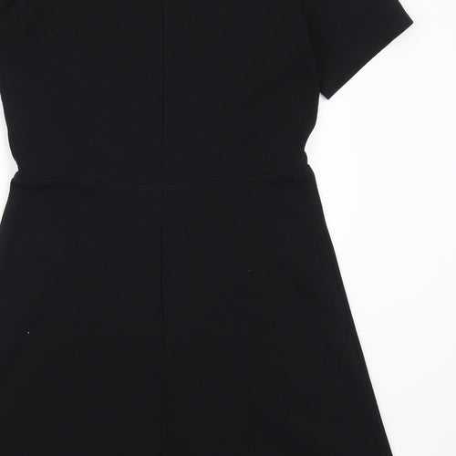 Oasis Womens Black   Skater Dress  Size L